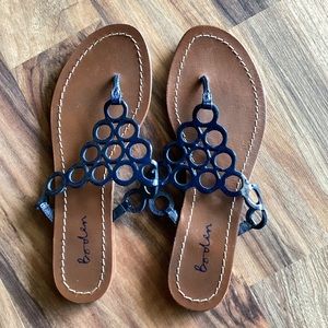 Boden Blue Sandals Sz 37